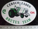 sticker cebeco zaden brutus team traktor pulling, Verzenden, Zo goed als nieuw, Merk
