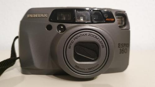 Pentax ESPIO 160 38-160mm zoom camera met flits - nieuwstaat, Audio, Tv en Foto, Fotocamera's Analoog, Zo goed als nieuw, Compact