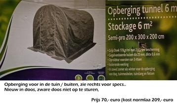 Tuinopberging 6m2, handig voor tijdelijke opslag beschikbaar voor biedingen