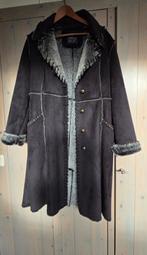 Zwarte suède winterjas, Kleding | Dames, Ophalen of Verzenden, Zo goed als nieuw, Zwart