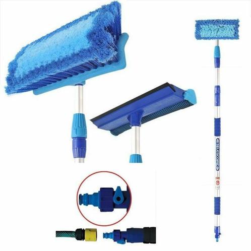Wasborstelset vrachtauto wasborstel telescoop steel bootbors, Auto diversen, Onderhoudsmiddelen, Verzenden
