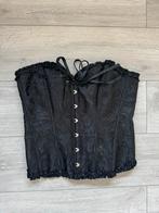 Zwart corset carnaval, Kleding | Dames, Carnavalskleding en Feestkleding, Verzenden, Nieuw, Carnaval