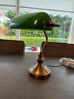 Klassieke tafellamp/notarislamp brons met groen glas Banker, Klassiek, Nieuw, Ophalen of Verzenden, Glas