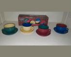 Set van 4 Vintage INTERMEZZO espressokopjes en schotels, Ophalen of Verzenden