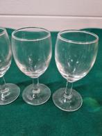 borrel glaasjes france vier stuks, Verzamelen, Glas en Borrelglaasjes, Ophalen of Verzenden, 'T Olde Gre-j, Info@toldegrej.nl