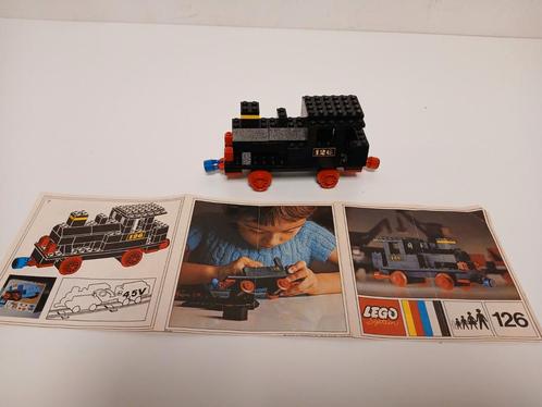 Vintage lego 126 push stoom locomotief jaren 70, Kinderen en Baby's, Speelgoed | Duplo en Lego, Zo goed als nieuw, Ophalen of Verzenden