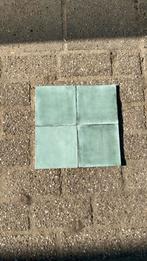 21 groene vierkante tegels 15x15, Ophalen, Minder dan 5 m², Wandtegels, Keramiek