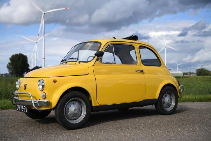Fiat 500 L 1972, Auto's, Fiat, Particulier, 500L, Benzine, Handgeschakeld, Geïmporteerd, Overige kleuren, Zwart, Overige bekleding