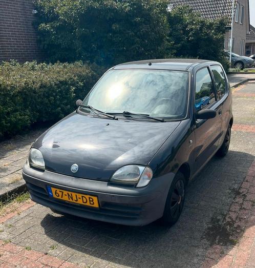 Fiat Seicento 1.1 2003 Zwart, Auto's, Fiat, Particulier, Seicento, Benzine, C, Hatchback, Handgeschakeld, Origineel Nederlands