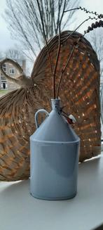 Oude wit emaille water kruik / fles, Ophalen of Verzenden