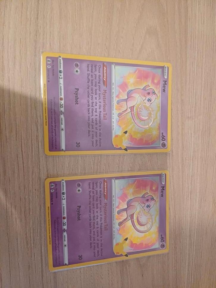 2x Mew 011/025 Celebrations - Perfecte Staat!, Hobby en Vrije tijd, Verzamelkaartspellen | Pokémon, Zo goed als nieuw, Losse kaart