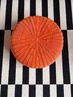 Vintage IKEA Poef, Huis en Inrichting, Woonaccessoires | Schalen en Manden, Gebruikt, Mand, Rond, Ophalen of Verzenden