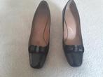 La Reine zwart leren pump maat 5,5., Ophalen of Verzenden, Zo goed als nieuw, Zwart