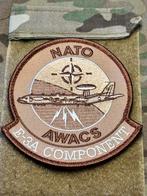 Desert embleem NATO AWACS E-3A component, Verzenden, Luchtmacht, Amerika, Embleem of Badge