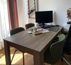 Eettafel met vier stoelen, Huis en Inrichting, Tafels | Eettafels, Ophalen, Gebruikt, 100 tot 150 cm, 50 tot 100 cm