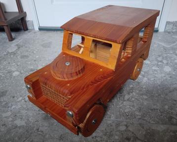 Mega Groot Houten Jeep vintage Land Rover Handgemaakt  beschikbaar voor biedingen