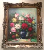 Bloemstilleven ca. 1950 - onduidelijk gesigneerd, Antiek en Kunst, Ophalen of Verzenden