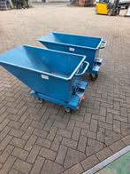 Fetra Kantelwagen - Blauw, Doe-het-zelf en Verbouw, Transportwagens, 100 liter of meer, Ophalen of Verzenden, Gebruikt, Transportkar