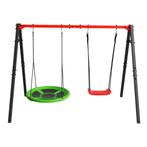 Dubbele Kinderschommel Incl.Nestschommel 2 Planken  50%Sale, Ophalen of Verzenden, Nieuw