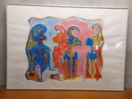 René Tosari - Wajang Sereen - Zeefdruk - Suriname - 1991, Antiek en Kunst, Kunst | Litho's en Zeefdrukken, Ophalen of Verzenden