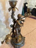 Bronze visser lamp, Ophalen of Verzenden