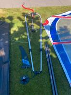 compleet set Tabou Rocket plank 125liter, met 4.7 zeil, Watersport en Boten, Windsurfen, Ophalen, Zo goed als nieuw, Complete set