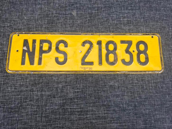Zuid-Afrika kentekenplaat Nummerplaat nummerbord License pla, Verzamelen, Automerken, Motoren en Formule 1, Gebruikt, Auto's, Ophalen of Verzenden