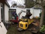 Minigraver met machinist, Tuin en Terras, Zand, Ophalen, Nieuw