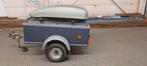 Bagageaanhanger met dakkoffer, Auto diversen, Aanhangers en Bagagewagens, Ophalen, Gebruikt