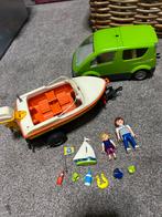 Playmobiel auto met trailer en boot en accessoires, Ophalen of Verzenden, Gebruikt, Los playmobil