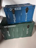 Kisten in container stijl, Ophalen, 50 tot 100 cm, Zo goed als nieuw, Minder dan 50 cm