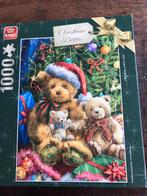 King puzzel Kerst 1000 stukjes compleet, Ophalen of Verzenden, 500 t/m 1500 stukjes, Zo goed als nieuw