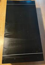Eikenhouten zwarte selontafel, Huis en Inrichting, Tafels | Salontafels, Ophalen, Eikenhout, 50 tot 100 cm, Zo goed als nieuw