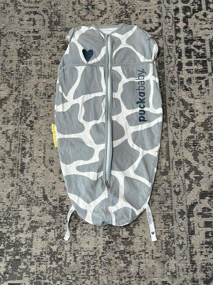 *** Puckababy mini giraffe grijs ***, Kinderen en Baby's, Dekens, Slaapzakjes en Inbakerproducten, Zo goed als nieuw, Slaapzak