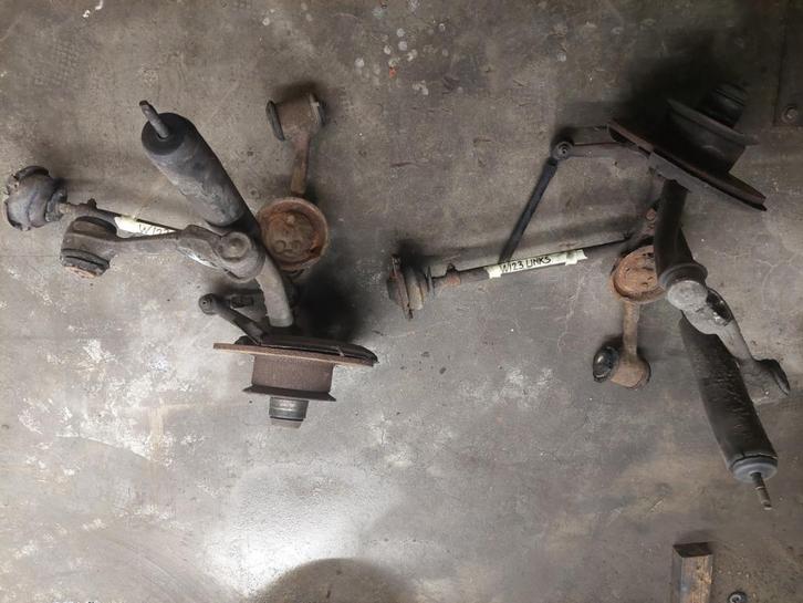 W123 Mercedes ophanging draagarmen veren stuurinrichting, Auto-onderdelen, Ophanging en Onderstel, Mercedes-Benz, Oldtimer onderdelen