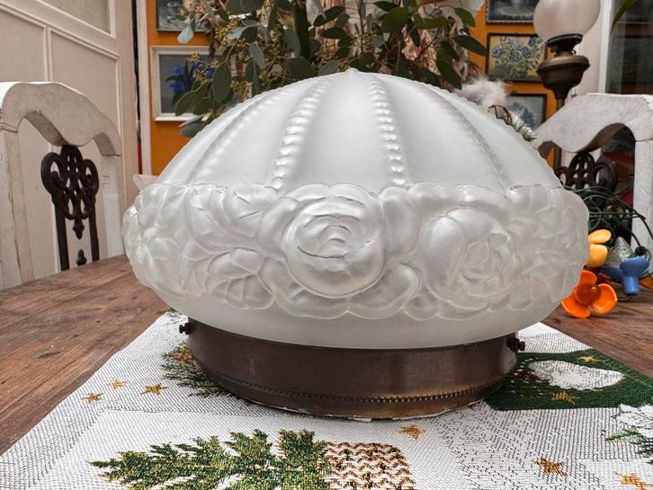 Vintage Plafonnière Plafondlamp - Helemaal Gaaf!, Antiek en Kunst, Curiosa en Brocante, Ophalen