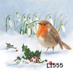 Servetten decoupage/bullet journal – roodborstje L1555, Verzenden, Nieuw, Materiaal