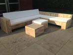 Huis en Tuin Steigerhout lounge hoekbank MAATWERK, Nieuw