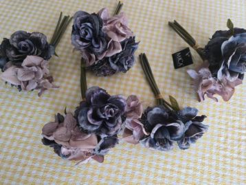 MICA KUNSTBOEKET ROZEN & HORTENSIA MAUVE/ROZE - INFO ZIE ADV beschikbaar voor biedingen