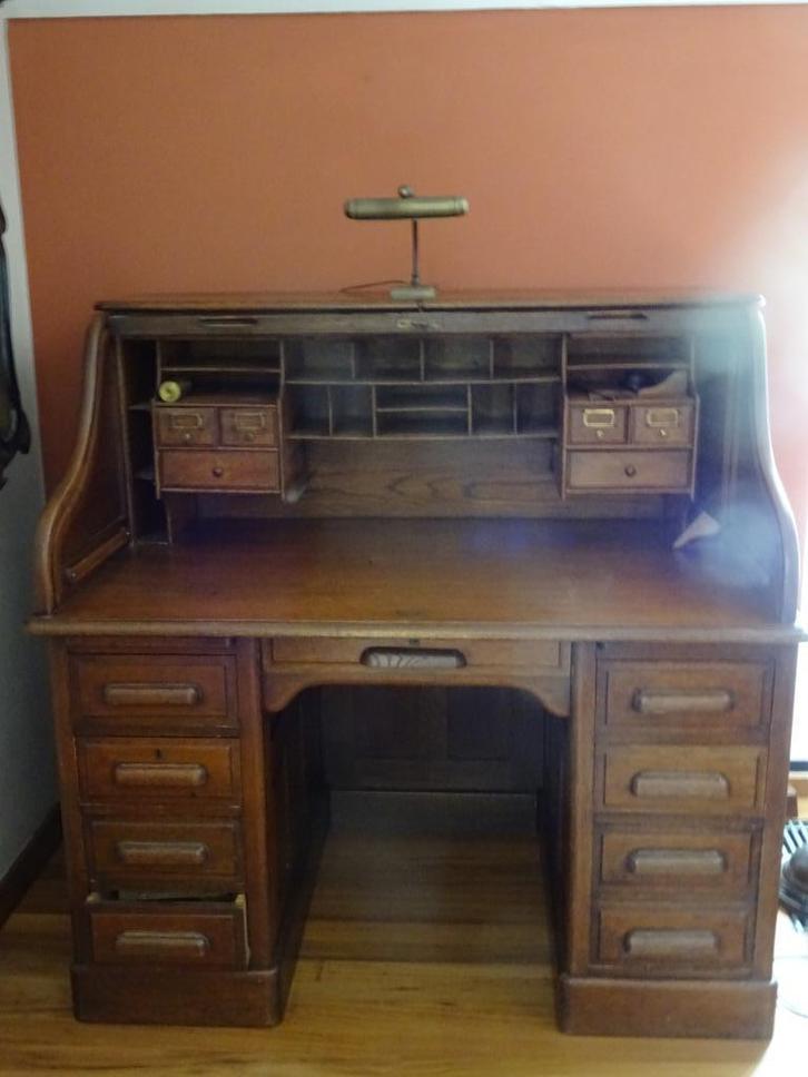 erg mooi antiek bureau / rolluik bureau Plymouth Engeland, Antiek en Kunst, Antiek | Kantoor en Zakelijk, Ophalen