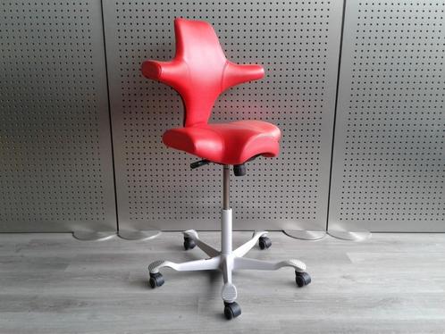 1x HAG Capisco 8106 (Medium) (Oranje Leder), Heel Mooi!, Huis en Inrichting, Bureaustoelen, Zo goed als nieuw, Bureaustoel, Oranje