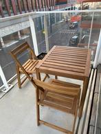 IKEA NAMMARO Tuinset - Tafel en 2 Stoelen, Tuin en Terras, Tuinsets en Loungesets, Eettafel, Zo goed als nieuw, Tuinset, Hout