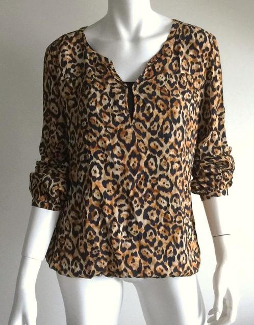 panterblouse van EXPRESSO maat 42, Kleding | Dames, Blouses en Tunieken, Zo goed als nieuw, Maat 42/44 (L), Overige kleuren, Verzenden