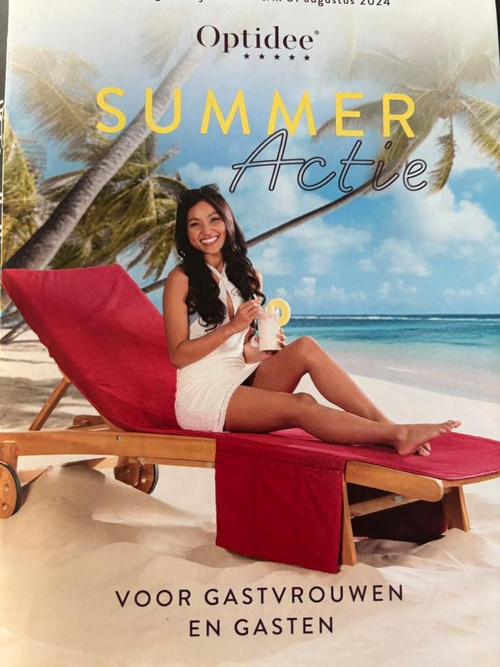 Optidee Optipluche Ligstoeloplegger - Nieuw!, Tuin en Terras, Ligbedden, Nieuw, Overige materialen, Ophalen of Verzenden