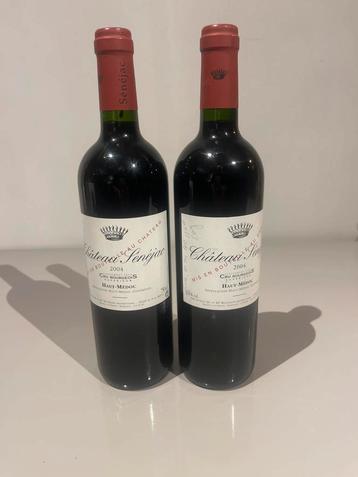 2 Flessen Château Sénéjac 2004 Haut-Médoc beschikbaar voor biedingen