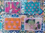 Nieuwe kantha (make up) tasjes met prints uit India, Verzenden, Nieuw, Overige kleuren, Dame