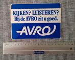 AVRO sticker. Ledenwerfactie., Ophalen of Verzenden