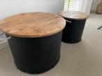 Salontafel set twee stuks industriele look, Ophalen, 100 tot 150 cm, 50 tot 100 cm, Zo goed als nieuw