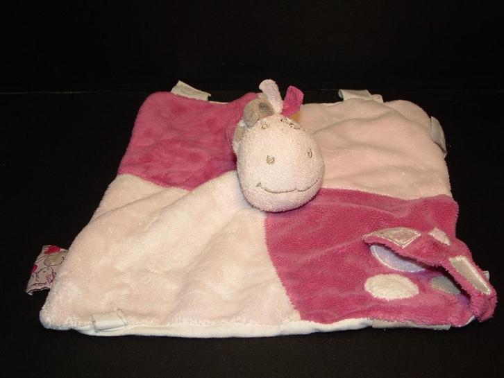 NOUKIES SCHAAP KNUFFELDOEK VELOURS ROZE/LICHTROZE, Kinderen en Baby's, Speelgoed | Knuffels en Pluche, Nieuw, Overige typen, Verzenden