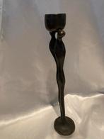 Bronzen Kandelaar 'Samen zien we licht' - Corry Ammerlaan, Antiek en Kunst, Ophalen of Verzenden, Koper of Brons